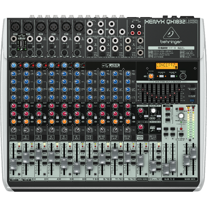 百灵达xenyx qx1832usb调音台