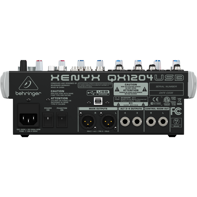 百灵达xenyx qx1204usb调音台