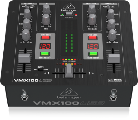  德国百灵达vmx100usb  dj调音台